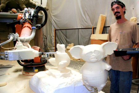 Sculpting by robot completes jobs in a fraction of the time taken previously at Garner Holt Sculpting by robot completes jobs in a fraction of the time taken previously at Garner Holt