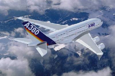Airbus A380 in flight Airbus A380 in flight