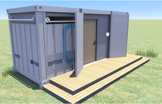 Containers to Clinics Anshen+Allen's container to clinic design project