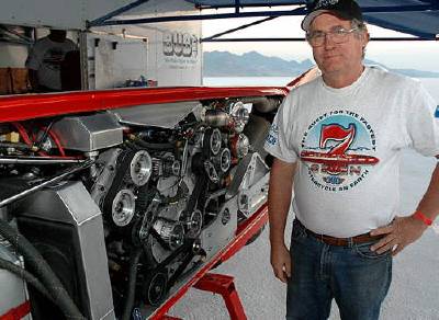 Joe Harralson and the BUB streamliner motorcycle