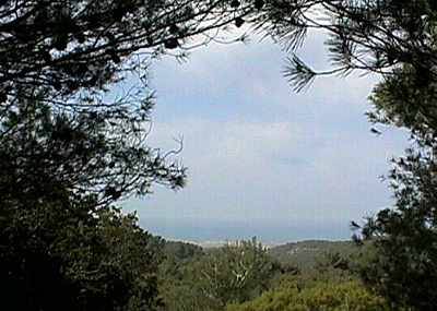 View to the Mediteranean from the Carmel range