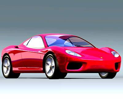 Ferrari Modena 360 rendered in Alias|Wavefront AutoStudio Ferrari Modena 360 rendered in Alias|Wavefront AutoStudio