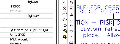 AutoCAD 2002's Object Properties display shows the actual text data in the Multi-Line Text object selected.  You can see the embedded font override which the Mtext Editor hides.  This reveals that the text was set to use a TrueType font called 'Univers', even though the current Text Style used 'Romans.SHX'. The font shown in the Mtext Editor is very misleading, as it showed the nearest name to 'Univers' that was found on my computer: 'Universal Math BT'.