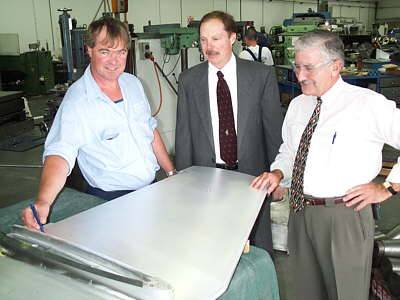L-R Peter Bailey - Skeels & Perkins, John Ryan - CADKEY, Barry Dyson - STS.