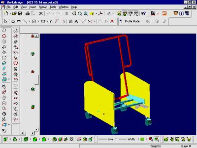 Internal framing configuration for the Kangaroo recliner shown in thinkdesign.