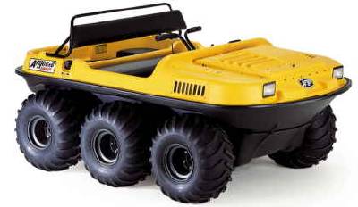 ARGOS amphibious, all-terrain vehicle.