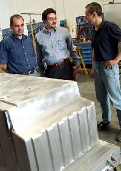 Claudio Saccardo (Pentha), Luca Cariglia (CADKEY) and Moreno Santacatterina (Pentha)