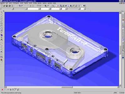 Screen shot of a solid model rendered in TurboCAD 6