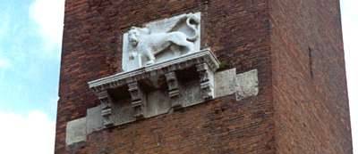Winged lion of St Mark
