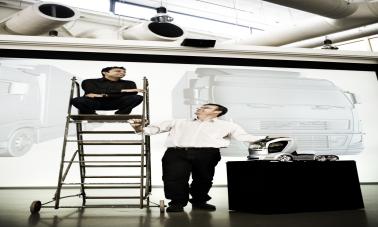 Asok George and Rikard Orell of Volvo.  Photo: Nicke Johansson