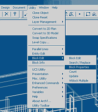 ArchT Utility menu