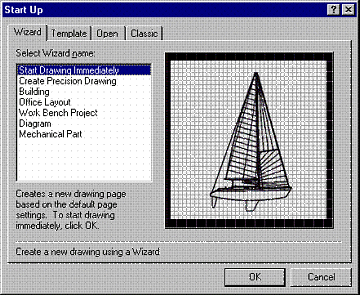 Autosketch Startup screen Autosketch Startup screen