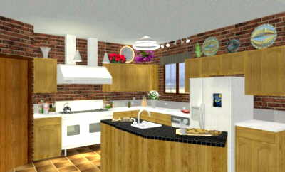 3D views are highly realistic, even with the preset shading and colours.