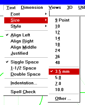 Graphite's Text Menu