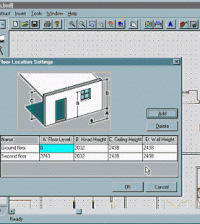 FloorPlan 3D is a more sophisticated version of DreamHouse 3D and allows more flexibility in defining building components.