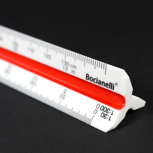 15cm 6″ Metric Plastic Triangular Scale Ruler 1:10 1:20 1:25 1:30 1:40 1:50 / 1:100 1:200 1:250 1:300 1:400 1:500